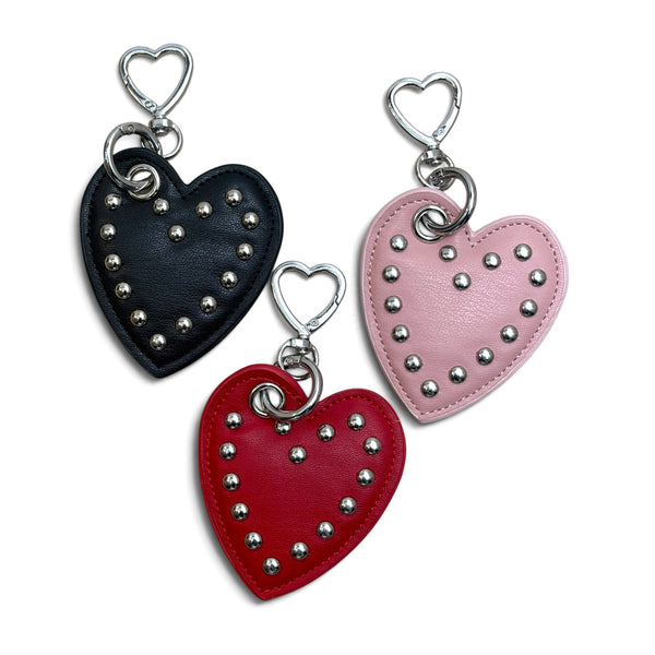 Heart Studded Keychain