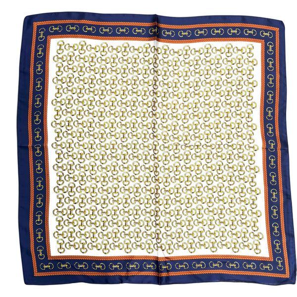 Elegant Designer Inspired Silky Square Scarf