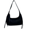 Sara Solid Suede Shoulder Bag with Tassels