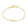 Gold Over Sterling Silver Personalizable Bracelet