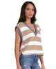 Striped V Neck Sweater Vest
