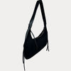 Sara Solid Suede Shoulder Bag with Tassels