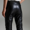 Black Vegan Leather Skinny Pants