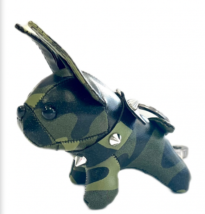 Leather French Bulldog Key Chain