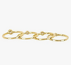 Set Of Four Gold CZ Ring Stack