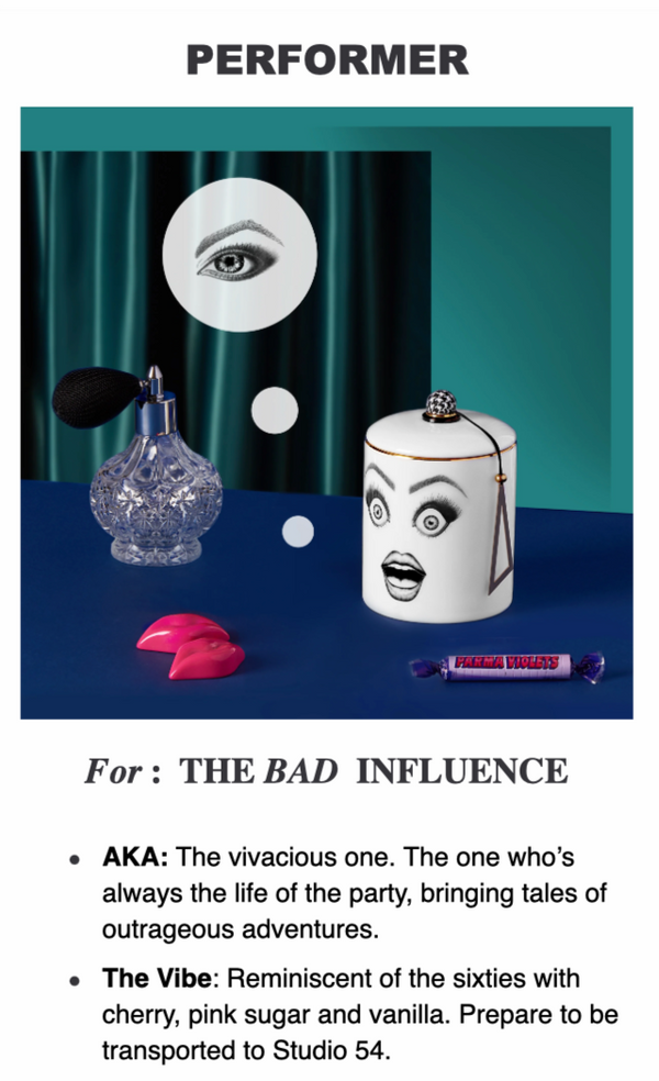 The Performer Scented Candle/The BAD Influence