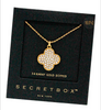 14K Gold Dipped CZ Clover Necklace