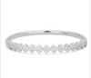 CZ Clover Shaped Bangle