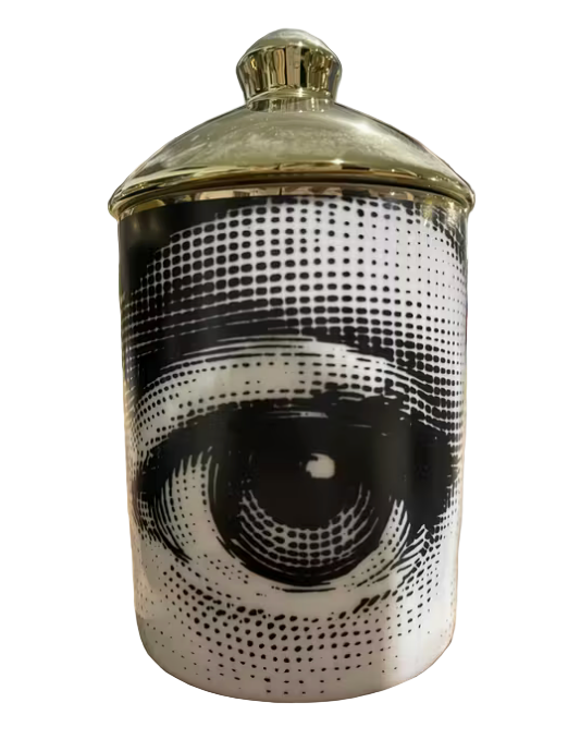 Decorative Artistic Jars with Gold Lid