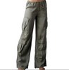 Wide Leg Cargo Army  Pants