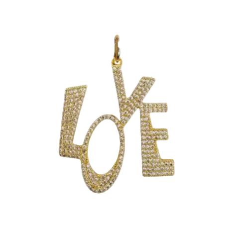 Funky Love CZ Charm