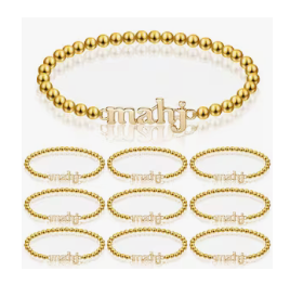 Mahj Stretch Beaded Bracelet