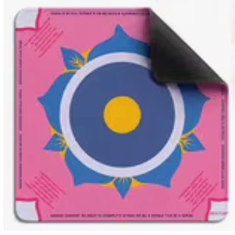 Pink and Blue Mahjong Mat