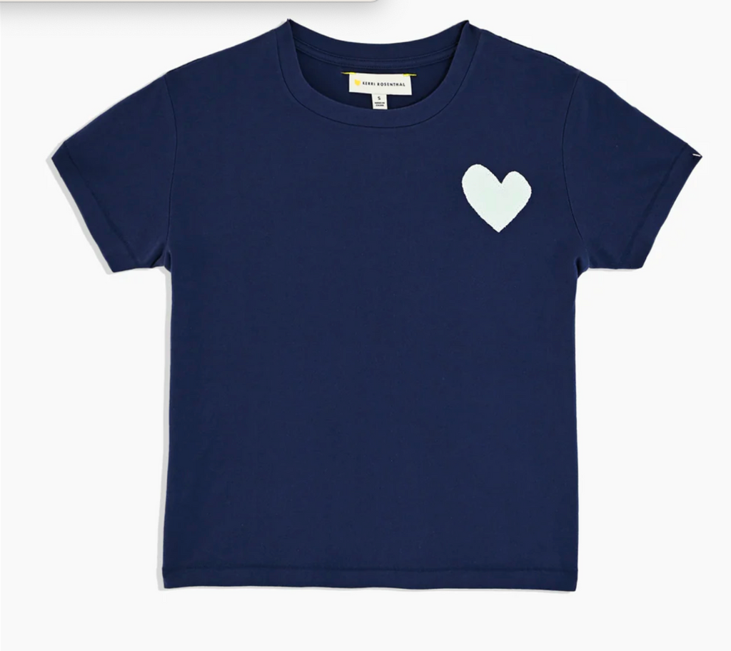 The Suke Tee Contrast Imperfect Heart Patch