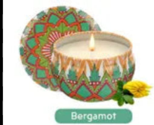 Bright Colored Scented Travel Candles