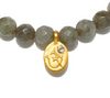 Labradorite Stretch OM or Heart Beaded Bracelets