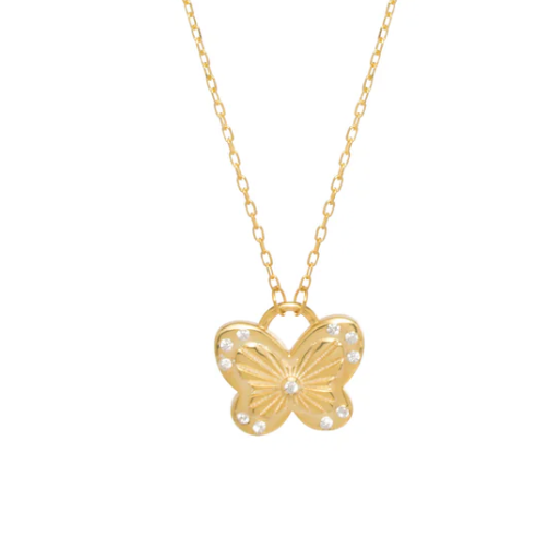 Diamond by the Yard CZ Butterfly Necklace