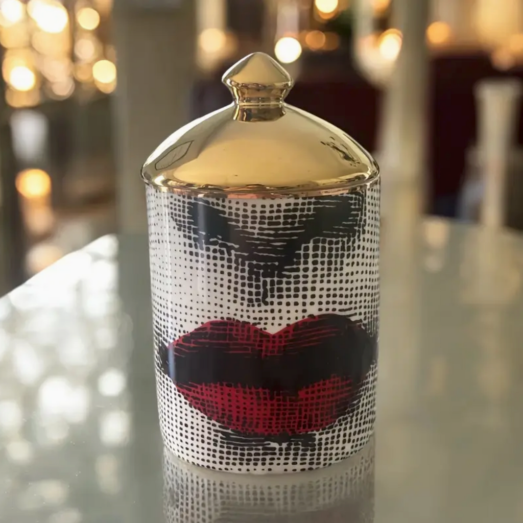 Decorative Artistic Jars with Gold Lid