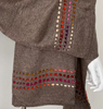 Cashmere Knitted Scarf With Felt Stitching