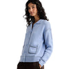 Zaket & Plover Knit Button Down Powder Blue Sweater with Pockets