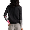 Zaket & Plover Funnel Neck Sweater with Mismatched Sleeves