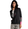 Zaket & Plover Funnel Neck Sweater with Mismatched Sleeves