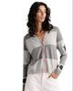 Zaket & Plover Colorblock Star Cardigan in Grey