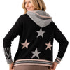 Zaket & Plover Zip Up Star Hoodie Sweater