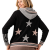 Zaket & Plover Zip Up Star Hoodie Sweater