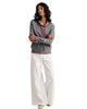 Zaket & Plover Funnel Neck Sweater with Embroidered Eye