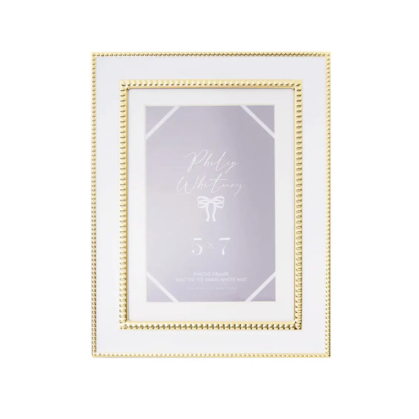 White & Gold Photo Frames