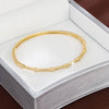 Extra Thin Gold or Silver and Cz Bangle