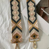 Geometric Shapes Grey/Cream/Light Pink Guitar Strap