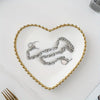 Ceramic Gold Edged Heart Dish