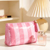Stripes Make Me Happy Clear Coated  Bag