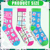 Brightly Colored Mah Jong Socks