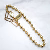 Bocce Bracelet, Duo Mixed Metal Ball Chain, Solid Gold, Mini Gold