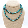 Hand-Knotted Long Ocean Jasper Beaded Necklace