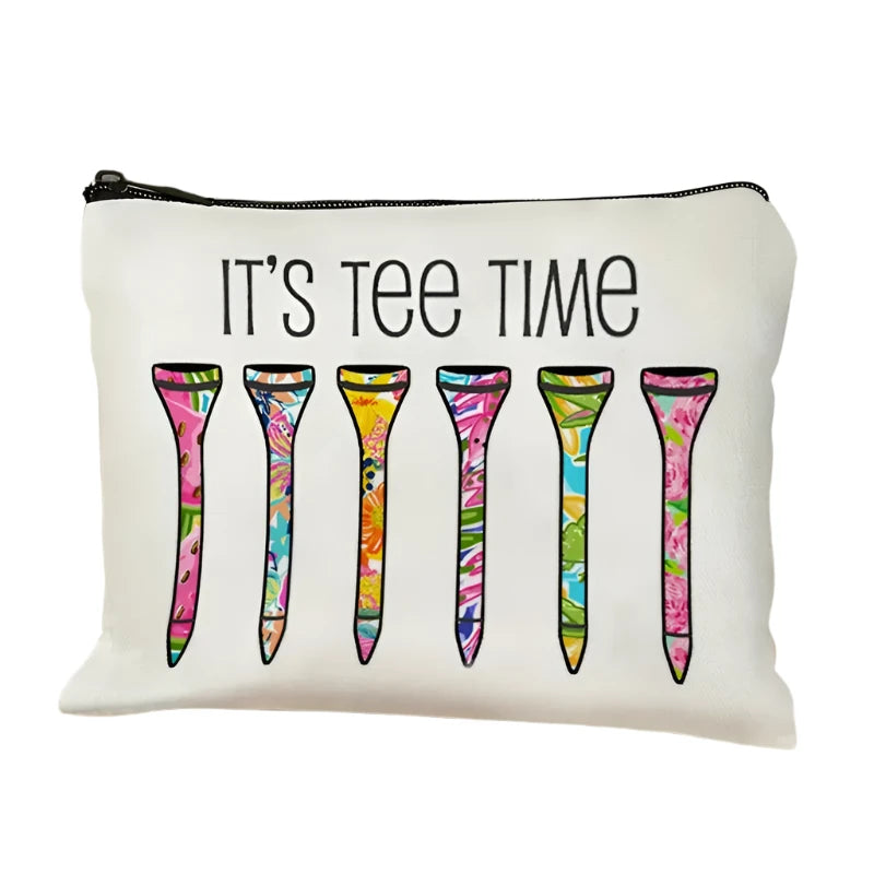 "Tee Time" Canvas Pouch