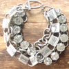Multi Chain Vintage Crystal Bracelet