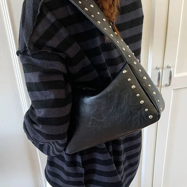 Black Studded Handbags