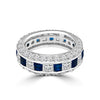 Cubic Zirconia Eternity Band Stackable Ring (Size 8)