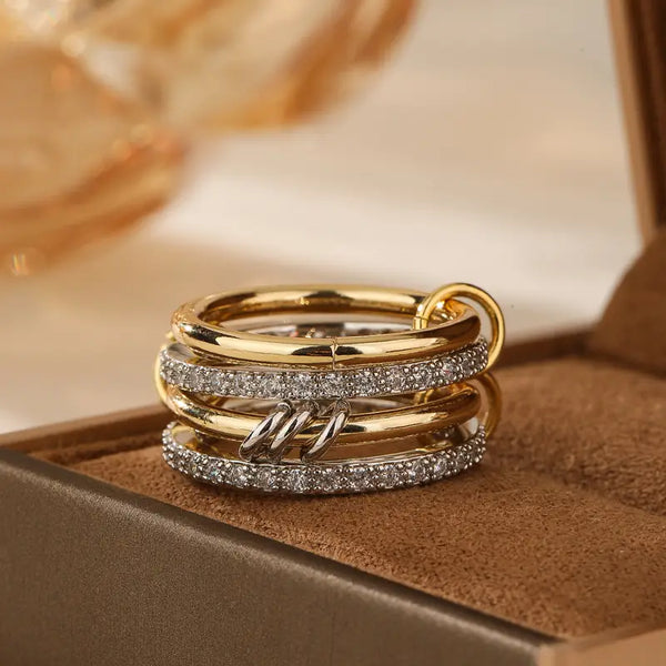 Two Tone Stacker Ring