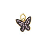 Colorful CZ Butterfly Charms