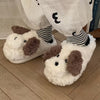 Unisex Plush Dog Slippers