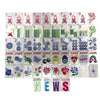 Whimsical Mahjong Tiles Featuring Bold Colored Winds