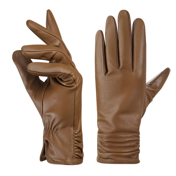 Genuine Sheepskin Leather Touch Gloves