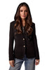 Toasty Knit Blazer with Hoodie Cable Insert (Army or Black)
