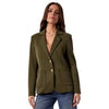 Toasty Knit Blazer with Hoodie Cable Insert (Army or Black)
