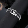 Double Wrap Lock and Key Bracelet
